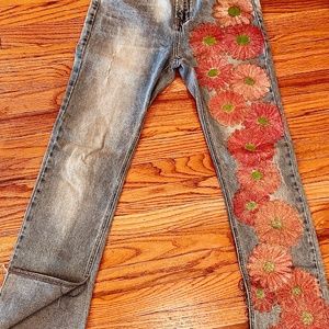 Hand painted jeans